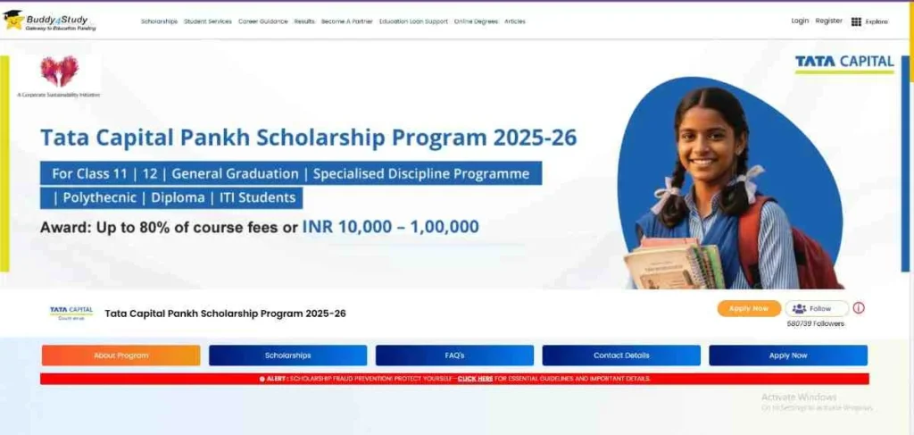 Tata Pankh Scholarship 2025–2026: Complete Guide for Class 10th, 12th & Graduation Passed Students